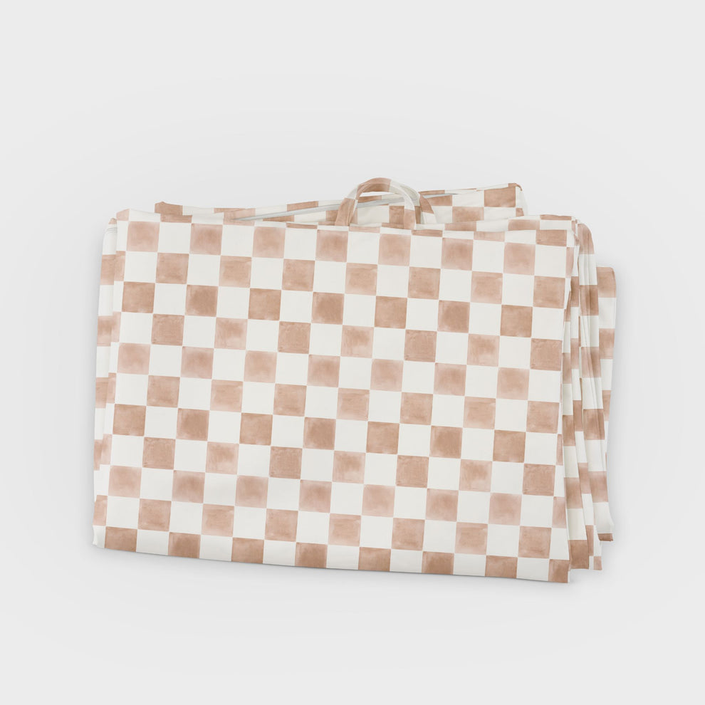 Checker Toffee Vegan Leather Cover