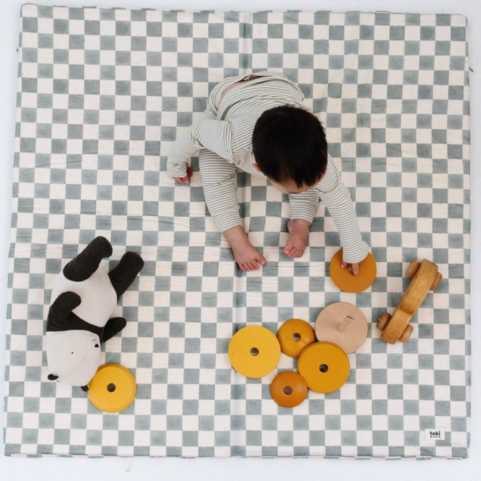 Checker Matcha Organic Cotton Cover
