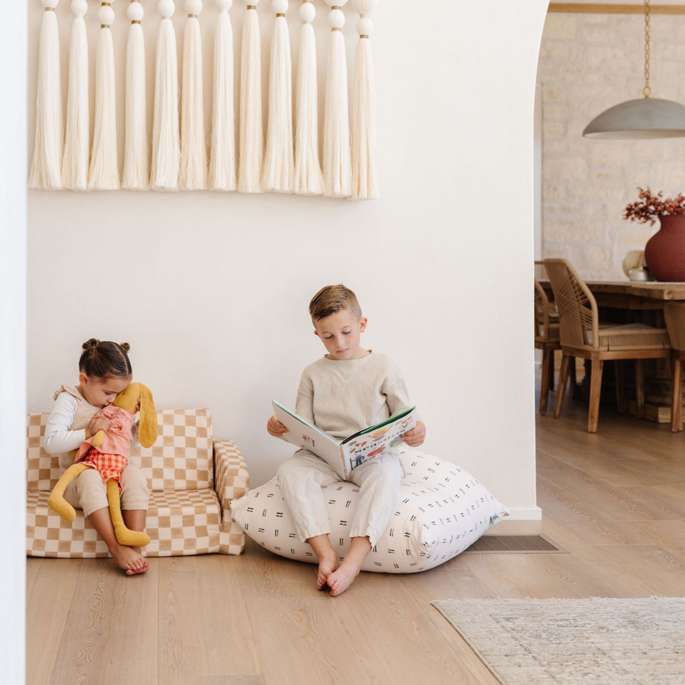 Checker Toffee Play Couch Cover