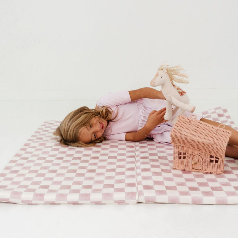 Imperfect | Checker Gumdrop Vegan Leather Mat