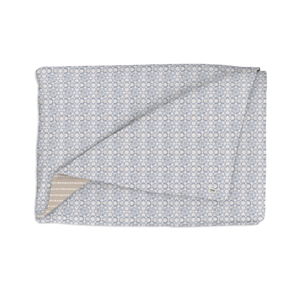 Imperfect | Blue Tile Organic Cotton Cover