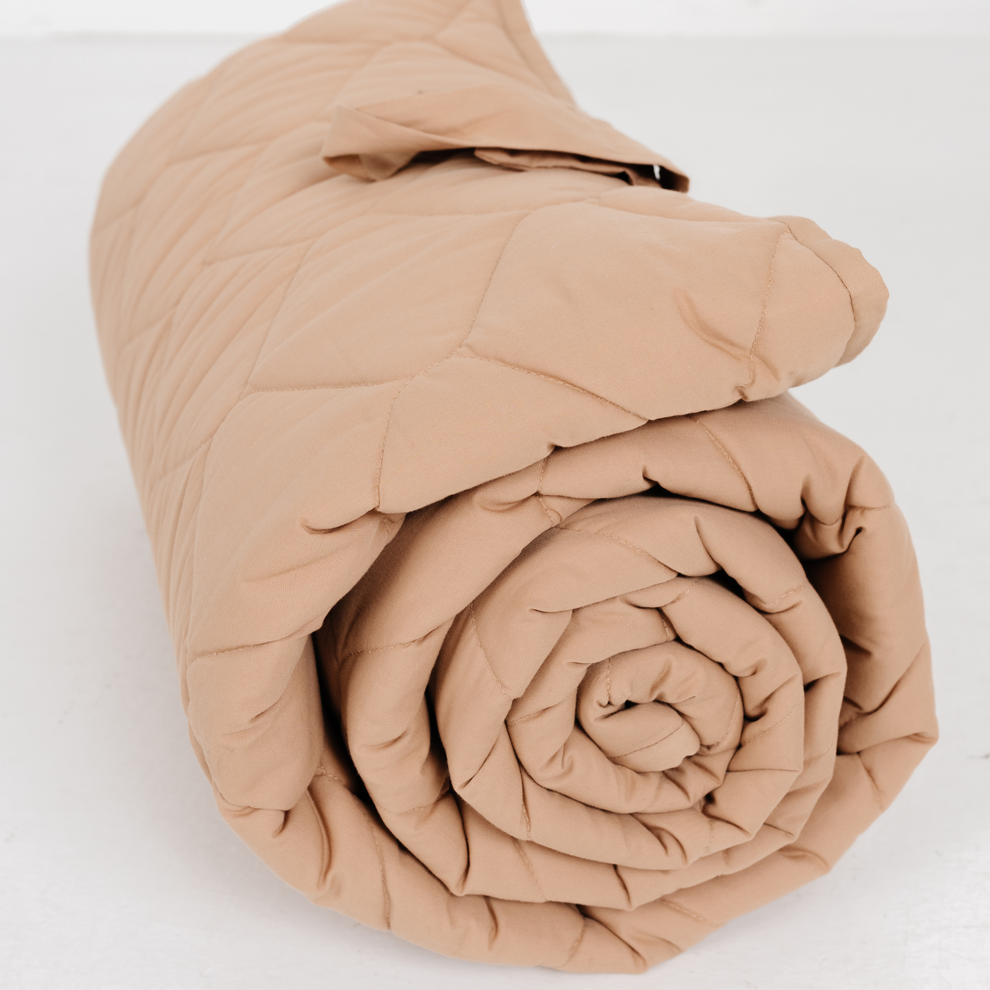 Checker Toffee Picnic Blanket