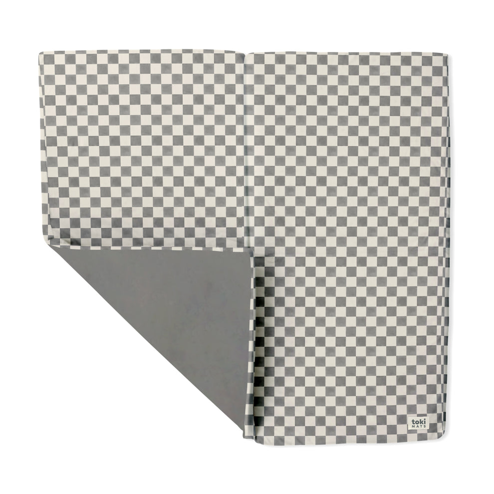 Imperfect | Checker Pepper Organic Cotton Mat