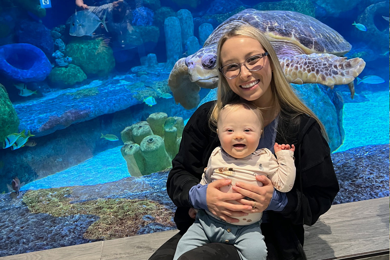halie mcclaran with her baby lane