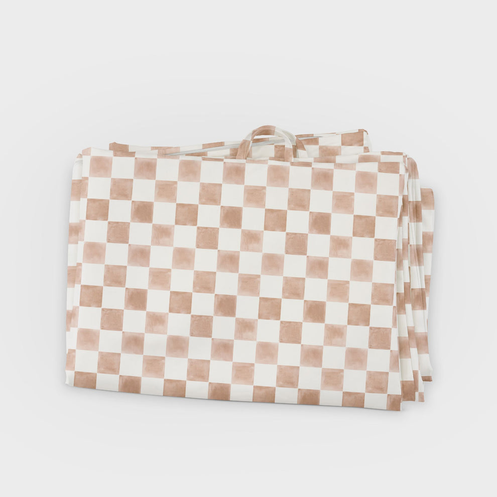 Checker Toffee Vegan Leather Cover