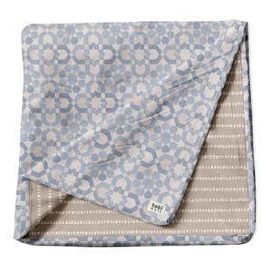 Imperfect | Blue Tile Organic Cotton Cover