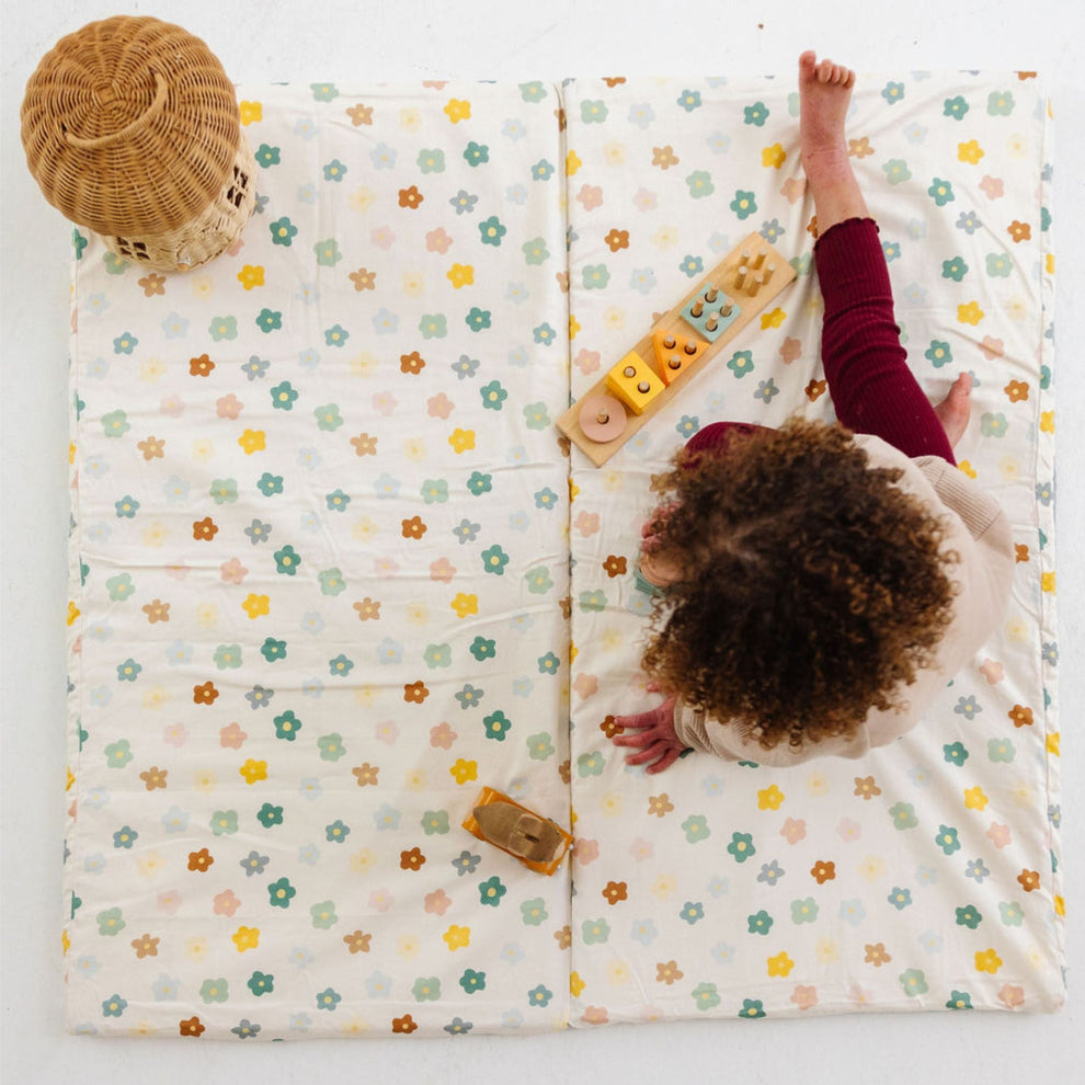 Imperfect | Playful Posies Organic Cotton Mat