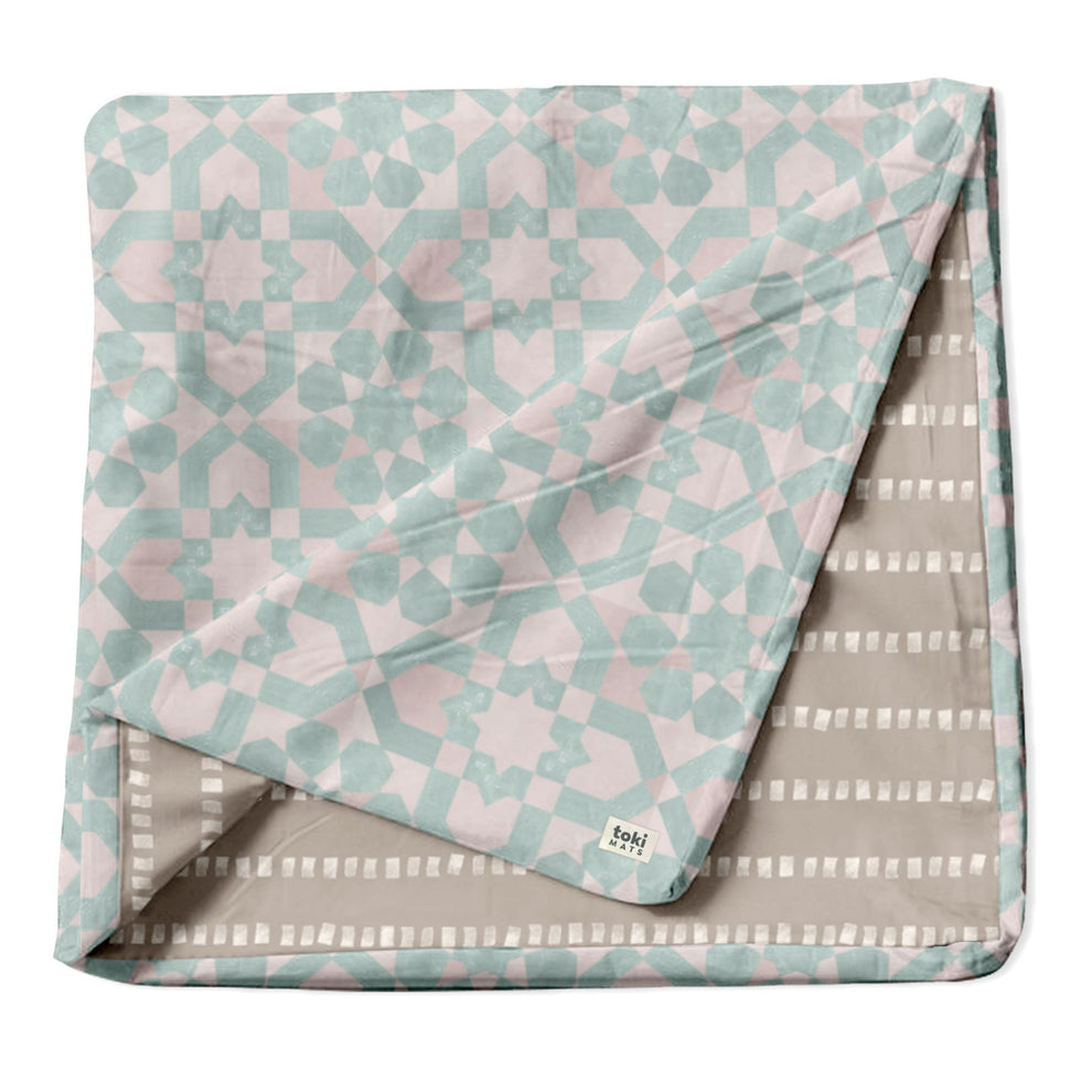 Green Tile Organic Cotton Cover