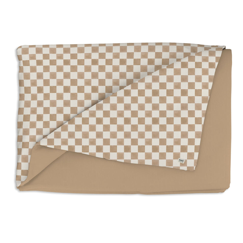 Checker Toffee Organic Cotton Cover