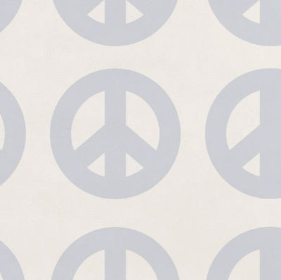 Peace Sign Vegan Leather Mat