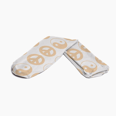 White Yin Yang Support Pillow Cover