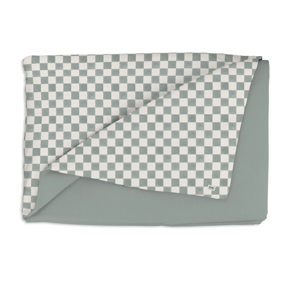 Checker Matcha Organic Cotton Cover