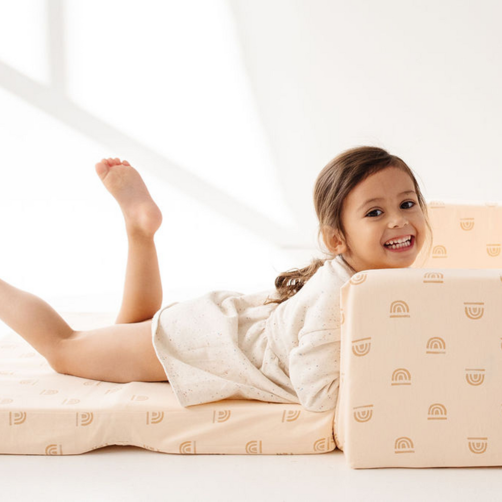 Rainbow Cream Play Couch Cover