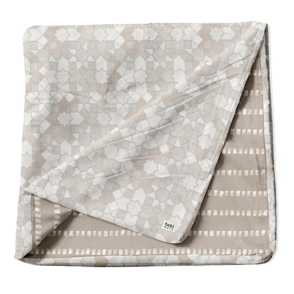 Imperfect | Grey Mosaic Organic Cotton Cover