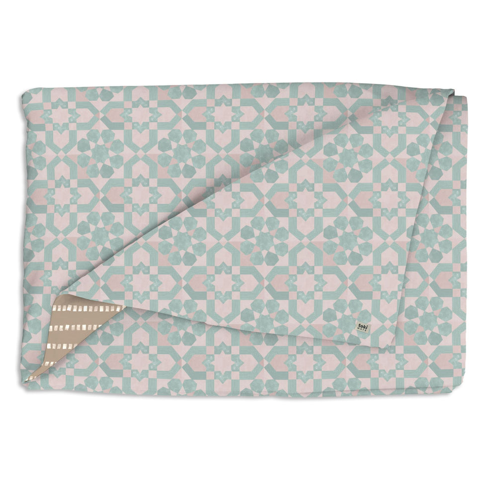 Green Tile Organic Cotton Cover