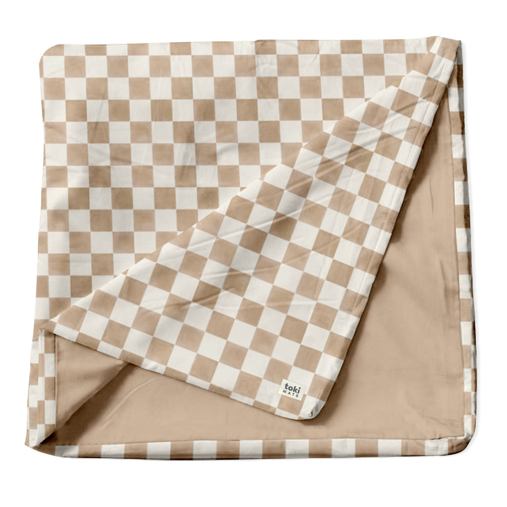 Checker Toffee Organic Cotton Cover