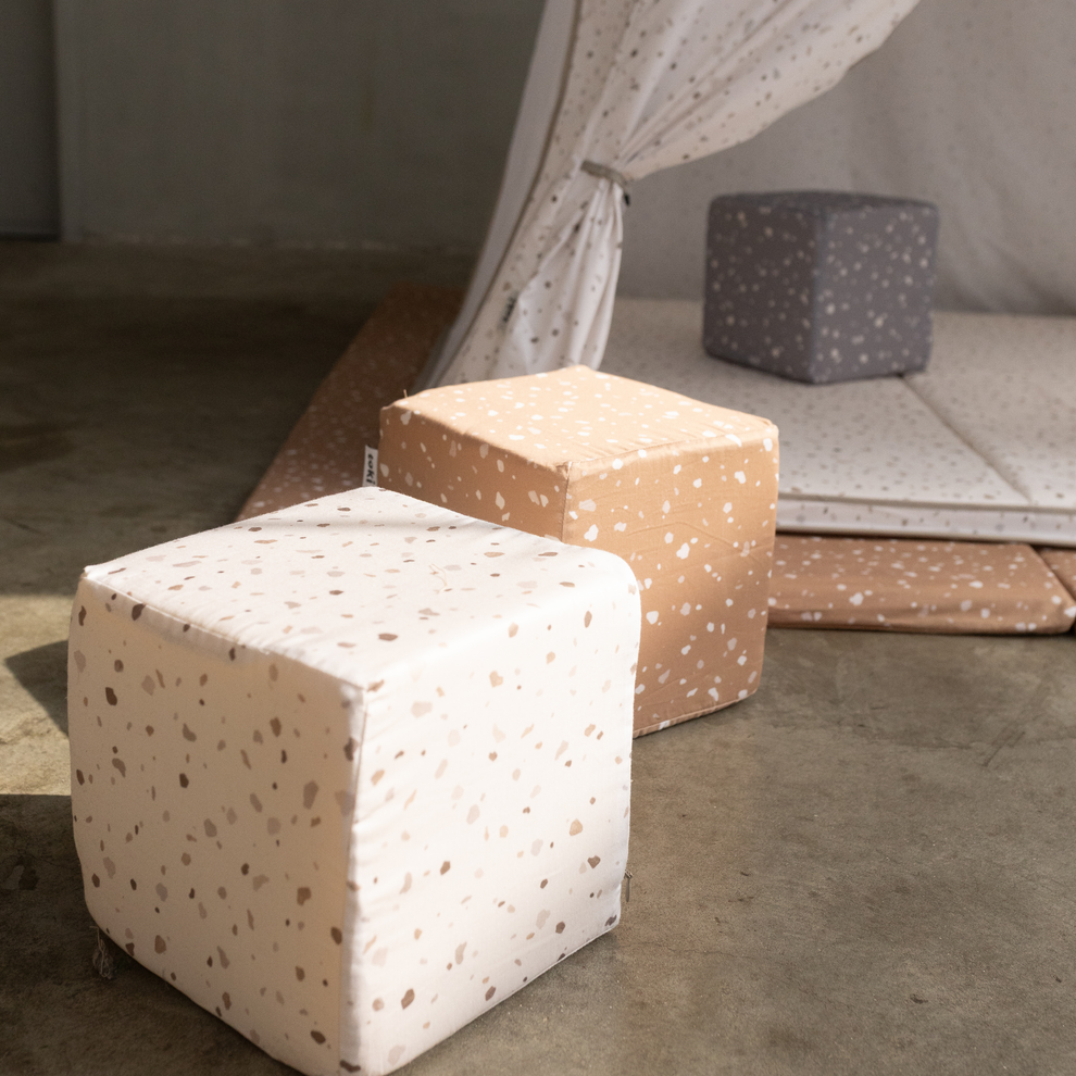 Terrazzo Chalk Play Cube Cover