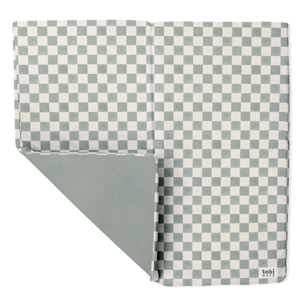 Imperfect | Checker Matcha Organic Cotton Mat