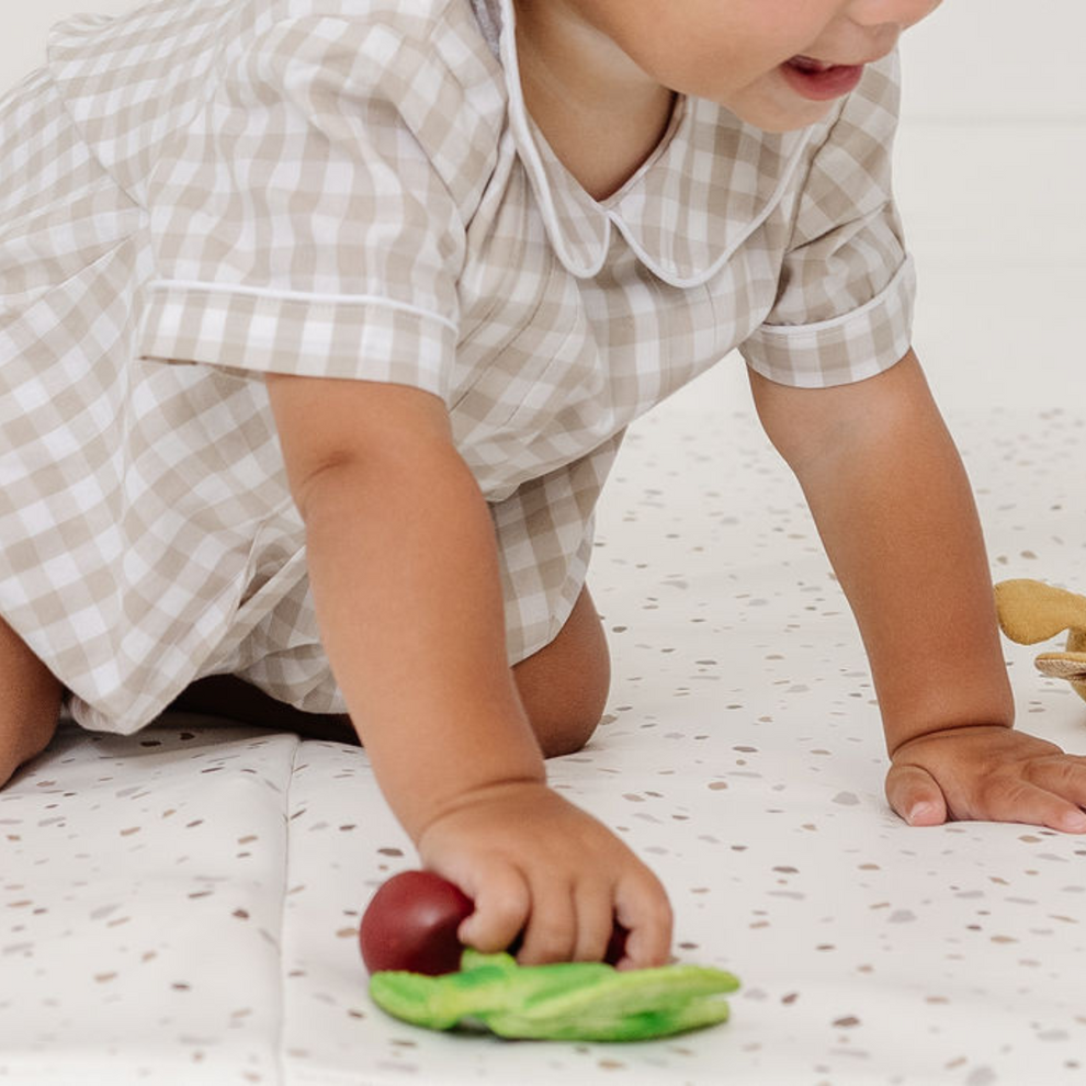 Terrazzo Chalk Vegan Leather Mat
