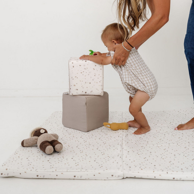 Terrazzo Chalk Vegan Leather Mat