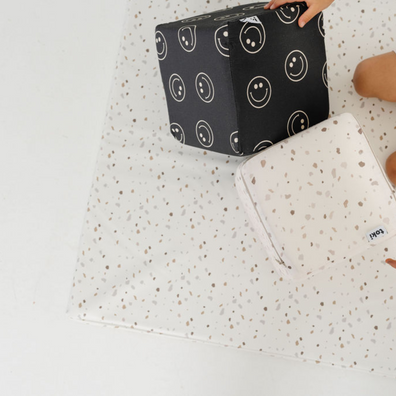 Terrazzo Chalk Vegan Leather Mat