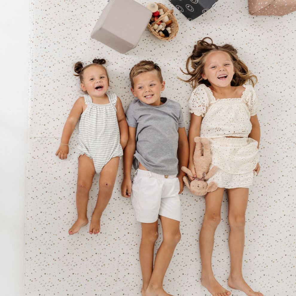 Terrazzo Chalk Vegan Leather Mat