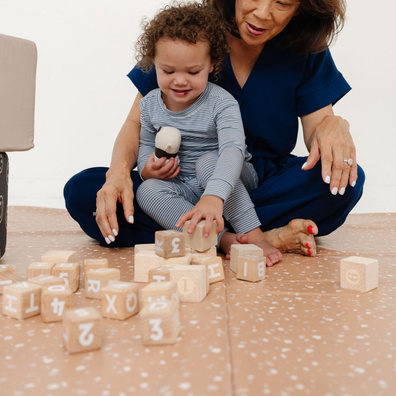 Terrazzo Clay Vegan Leather Mat