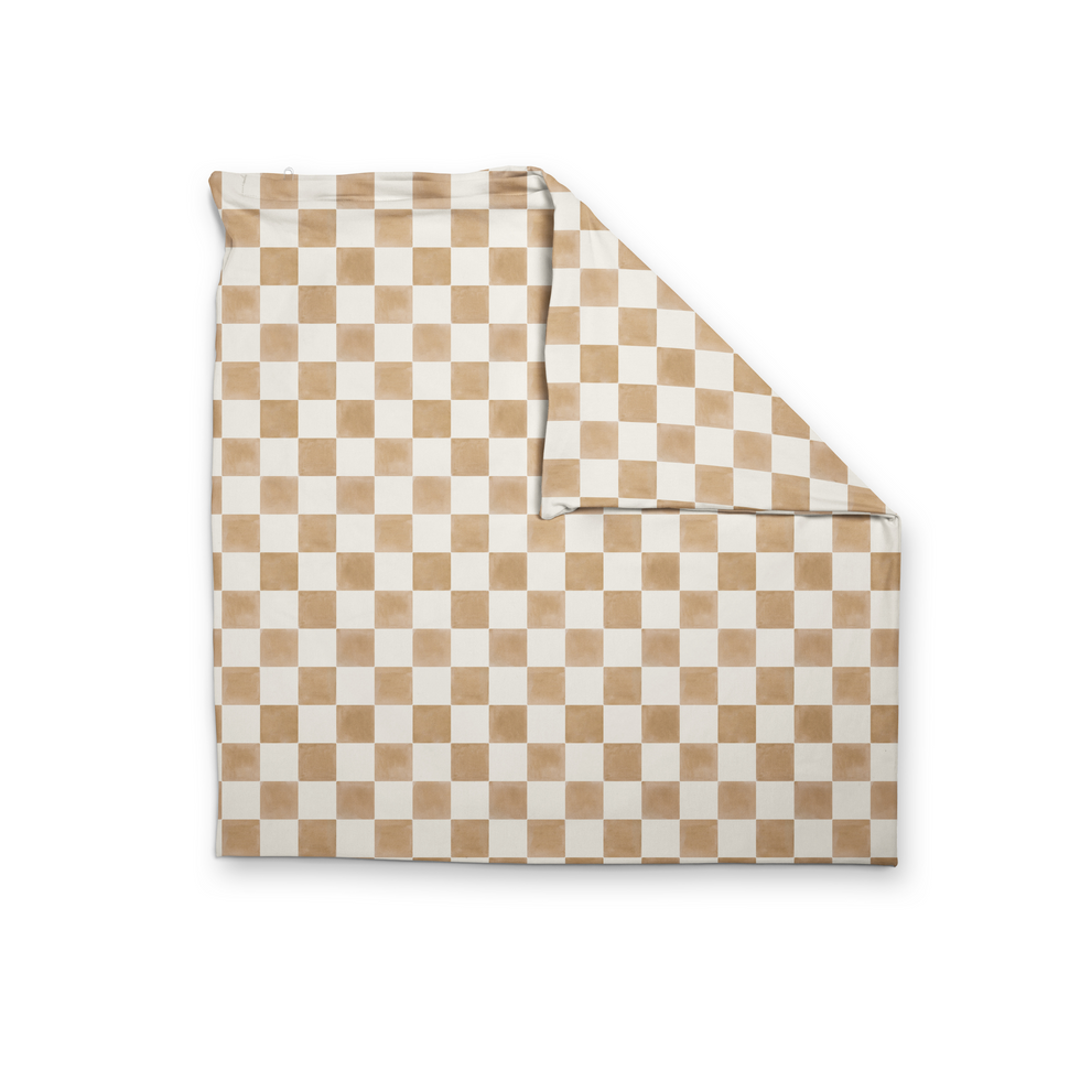 Checker Toffee Bean Bag Cover