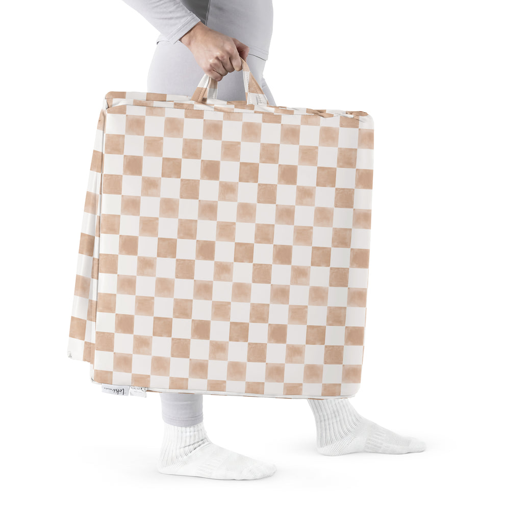 Checker Toffee Vegan Leather Cover