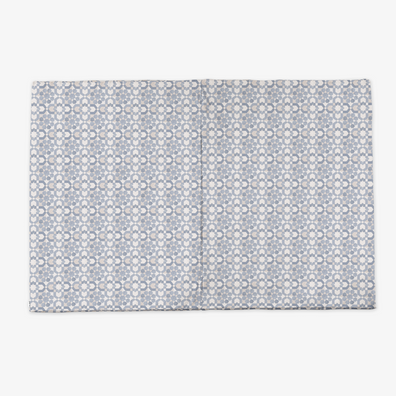 Blue Tile Vegan Leather Mat