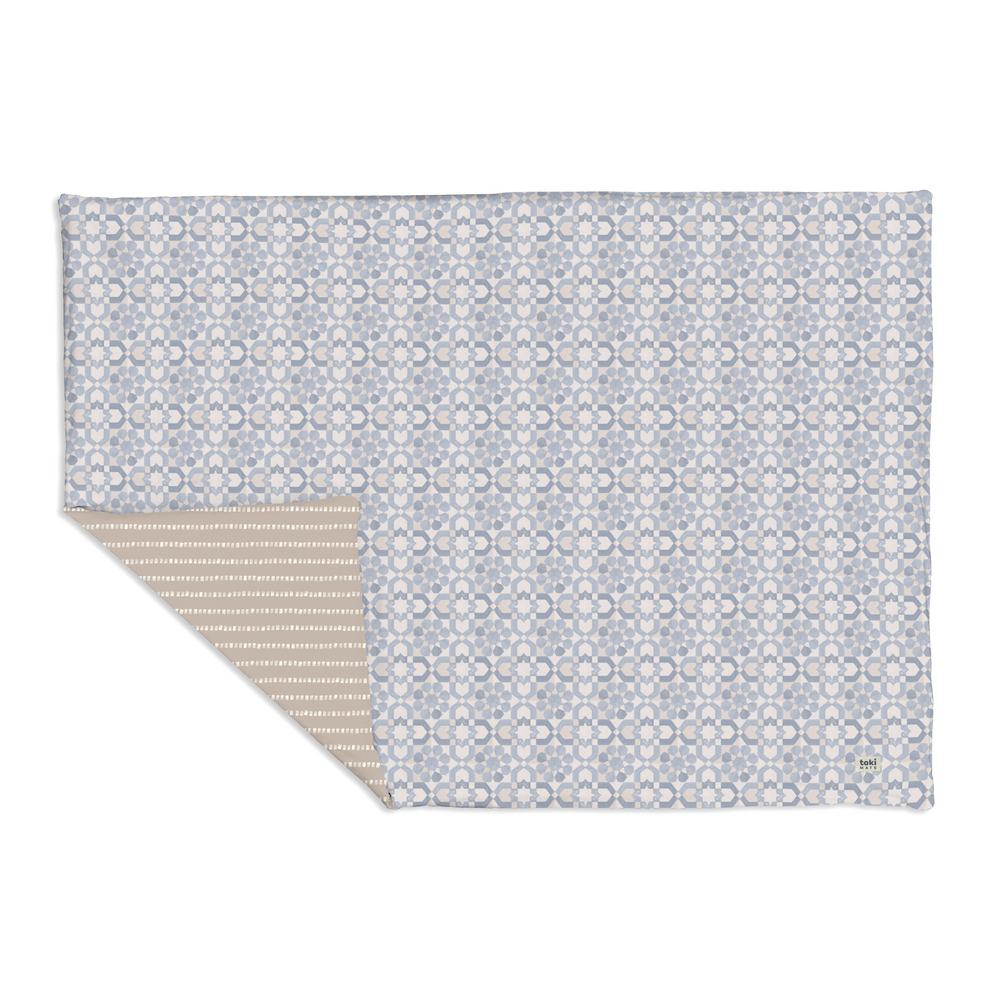 Imperfect | Blue Tile Organic Cotton Mat
