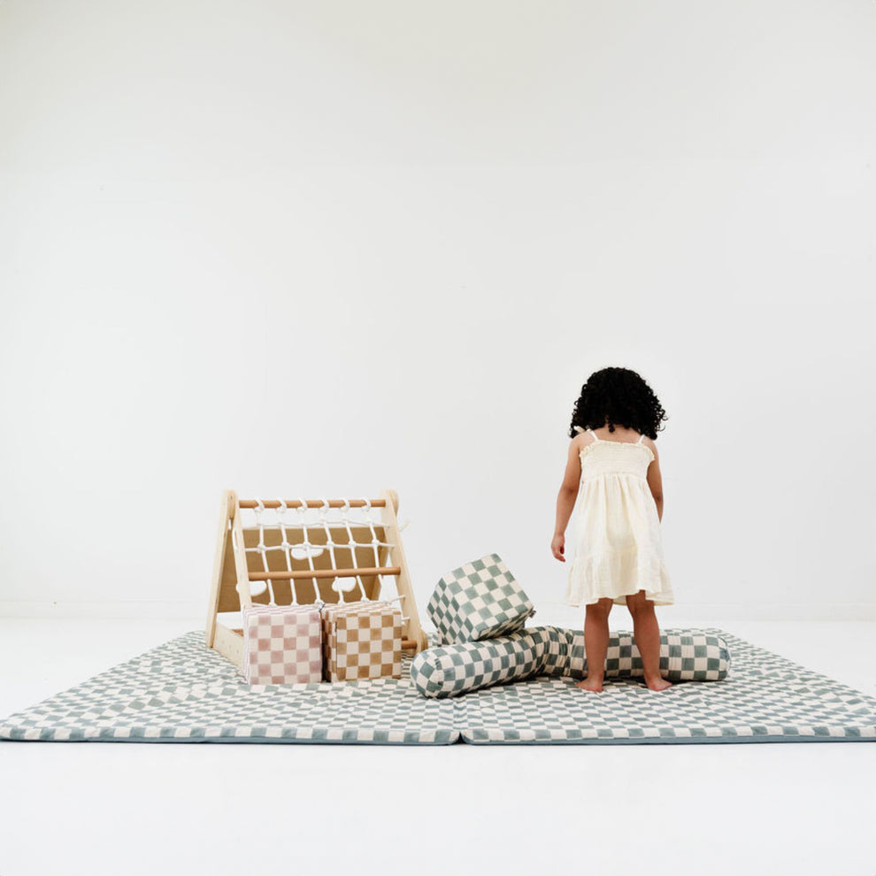 Checker Matcha Organic Cotton Cover