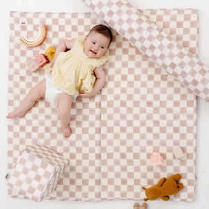 Imperfect | Checker Gumdrop Organic Cotton Mat