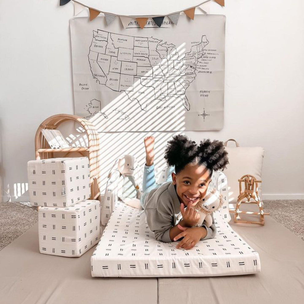 Imperfect | Mudcloth Play Cube