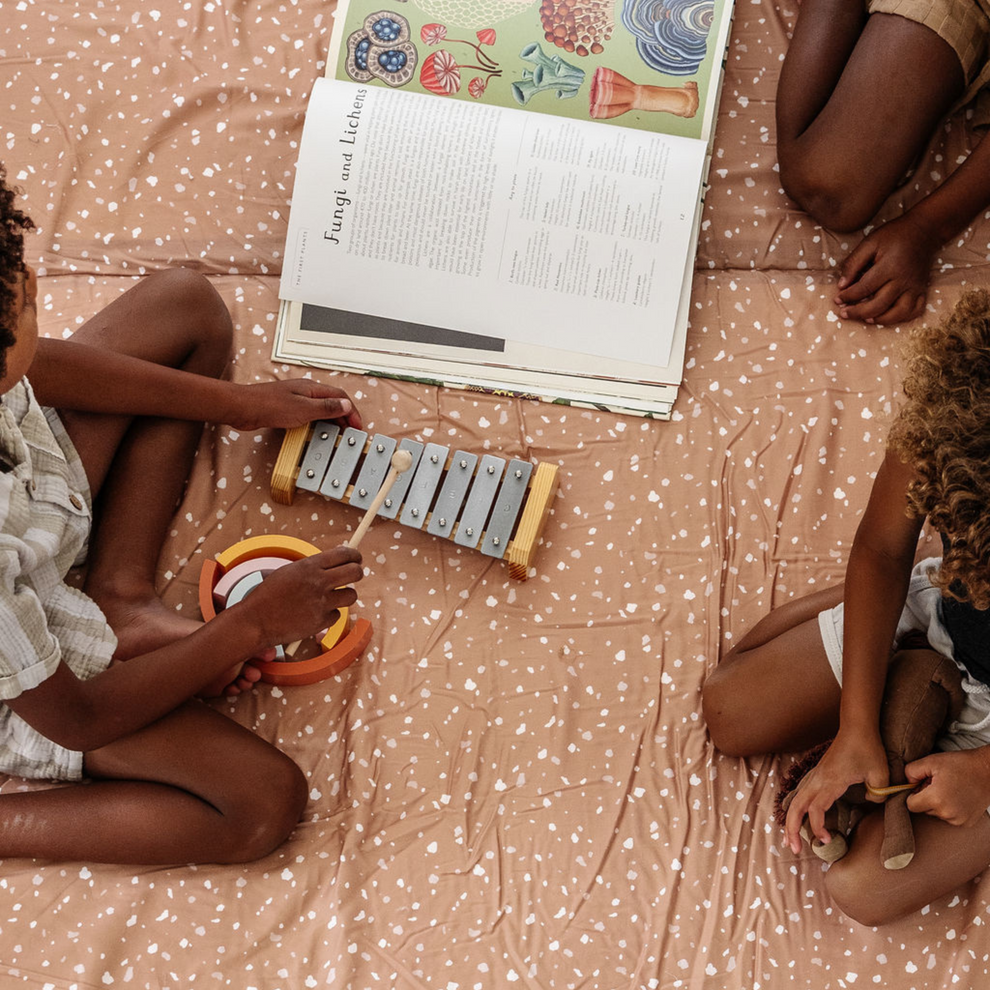 Terrazzo Clay Organic Cotton Cover