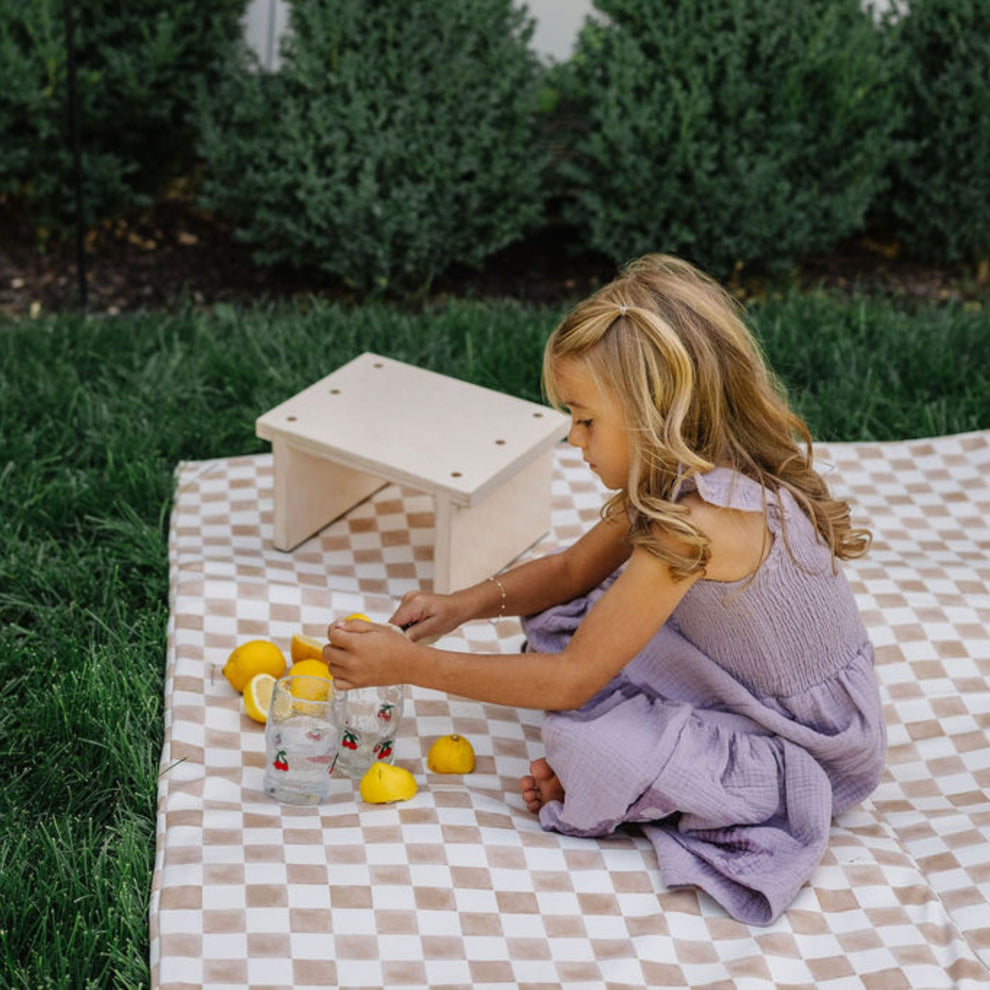 Checker Toffee Vegan Leather Cover