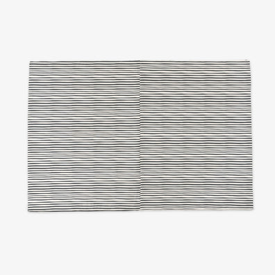 Bold Stripe Vegan Leather Mat