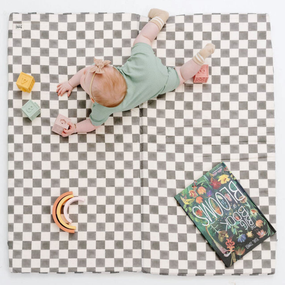 Checker Pepper Organic Cotton Mat