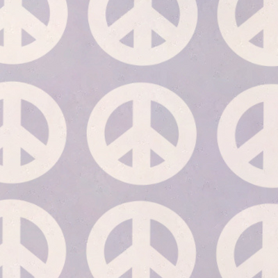 Lavender Peace Sign Play Cube