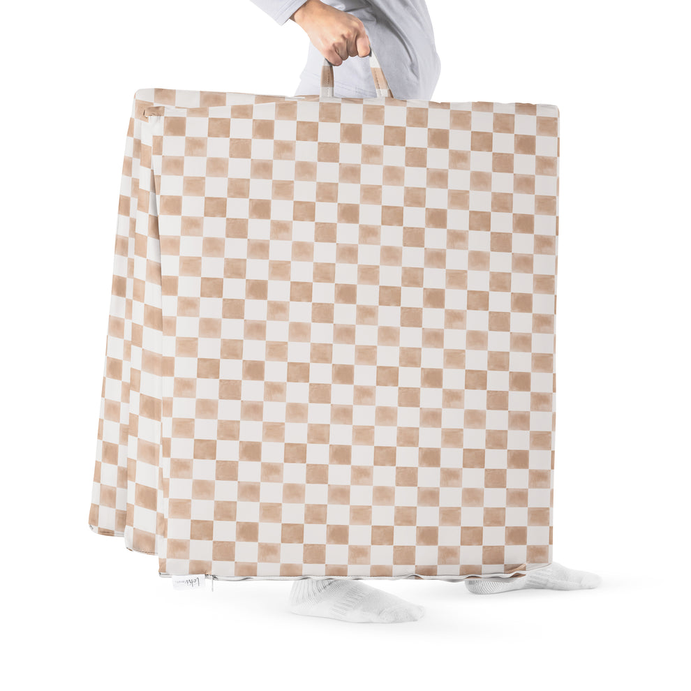 Checker Toffee Vegan Leather Cover