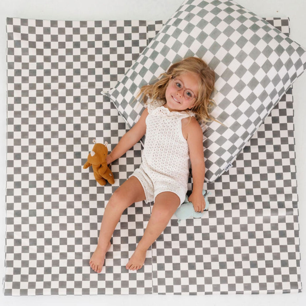 Checker Pepper Vegan Leather Mat