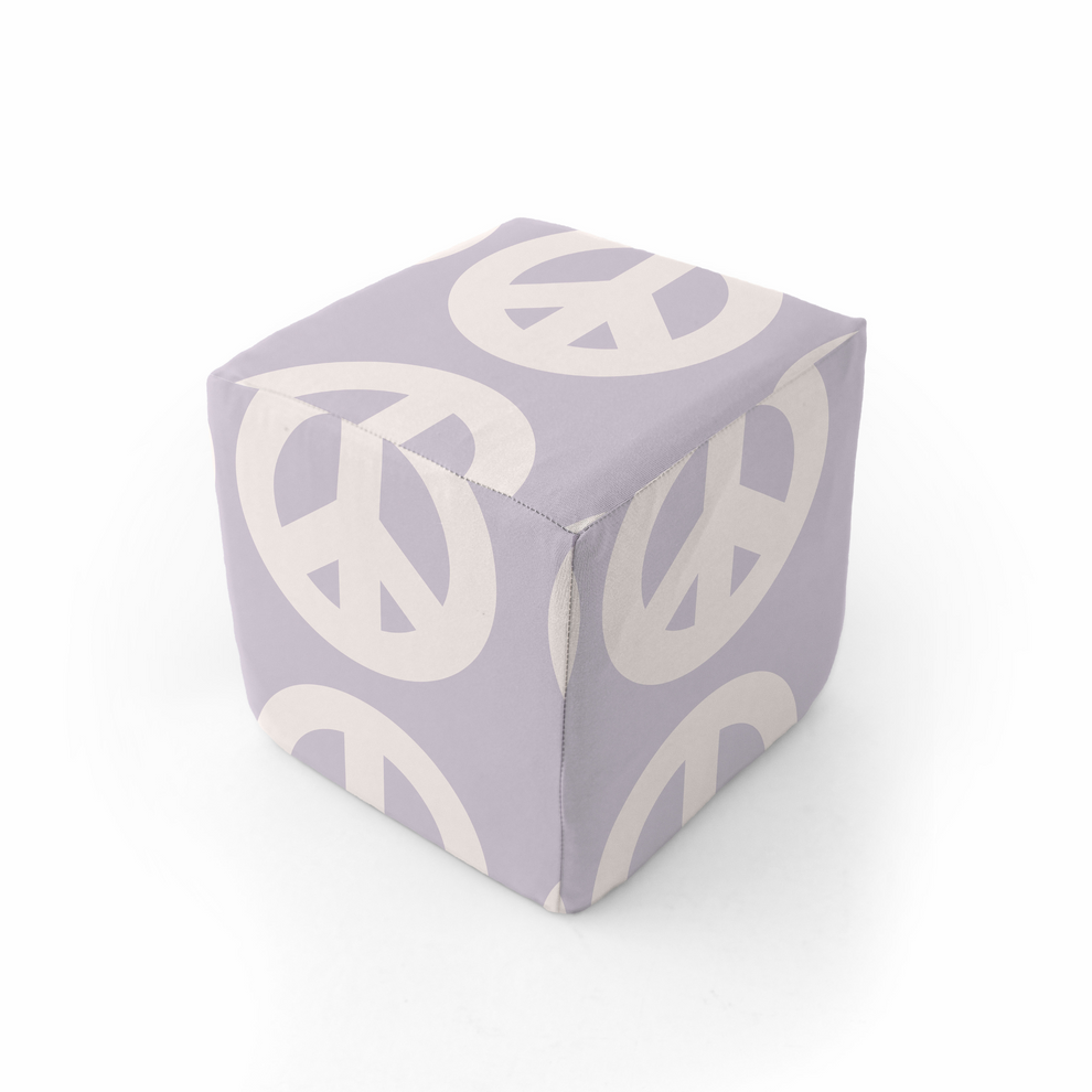 Imperfect | Lavender Peace Sign Play Cube Cover