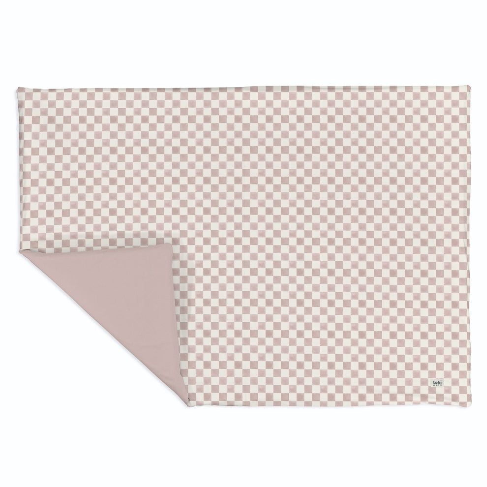 Checker Gumdrop Organic Cotton Mat