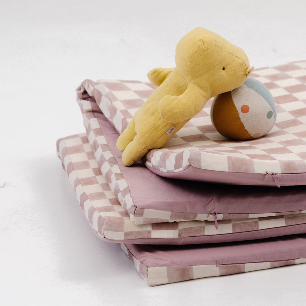 Checker Gumdrop Organic Cotton Mat