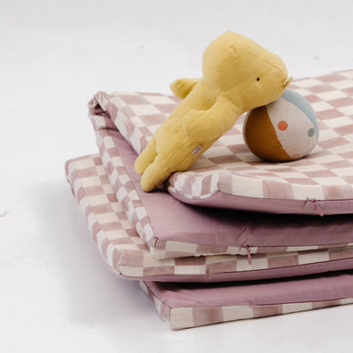 Checker Gumdrop Organic Cotton Mat