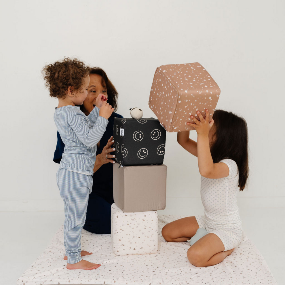 Terrazzo Chalk Play Cube Cover