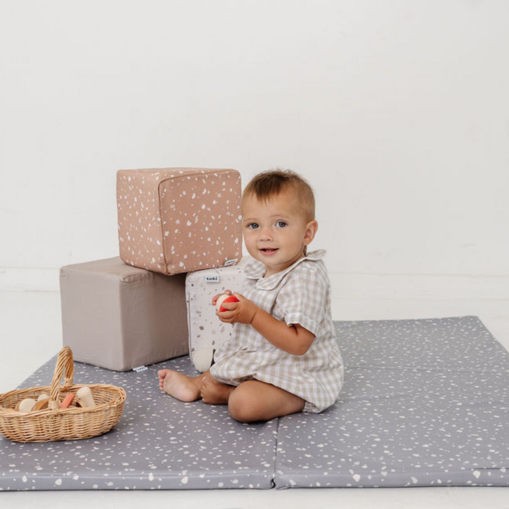 Terrazzo Clay Play Cube Cover