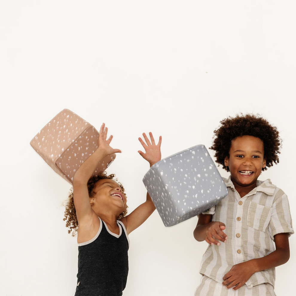 Terrazzo Slate Play Cube Cover