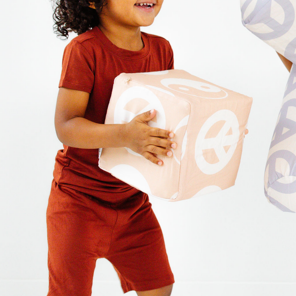 Imperfect | Beige Yin Yang Play Cube Cover