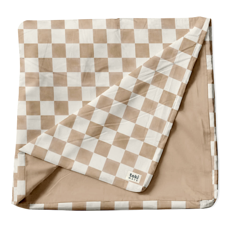 Checker Toffee Organic Cotton Cover